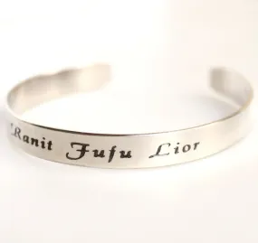 Kids Name Cuff Bracelet for Men