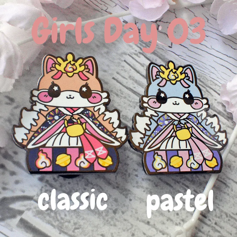 Lady Kitsune: Girl's Day Animal Enamel Pins