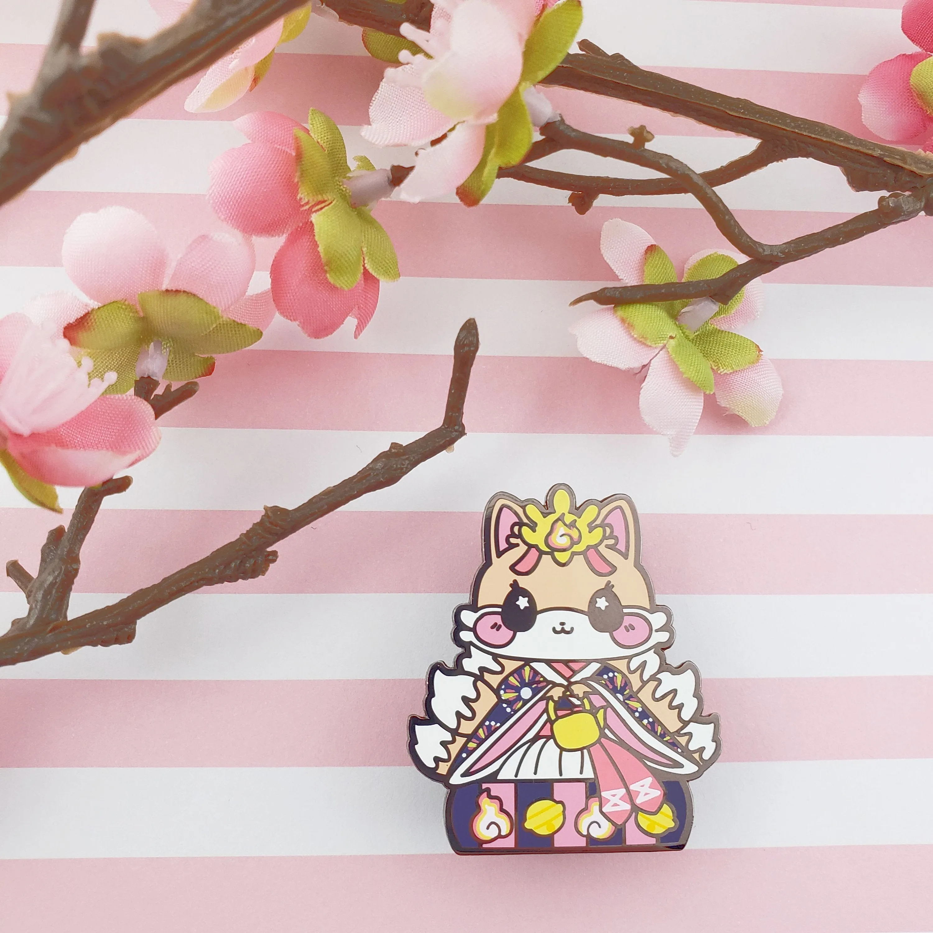 Lady Kitsune: Girl's Day Animal Enamel Pins