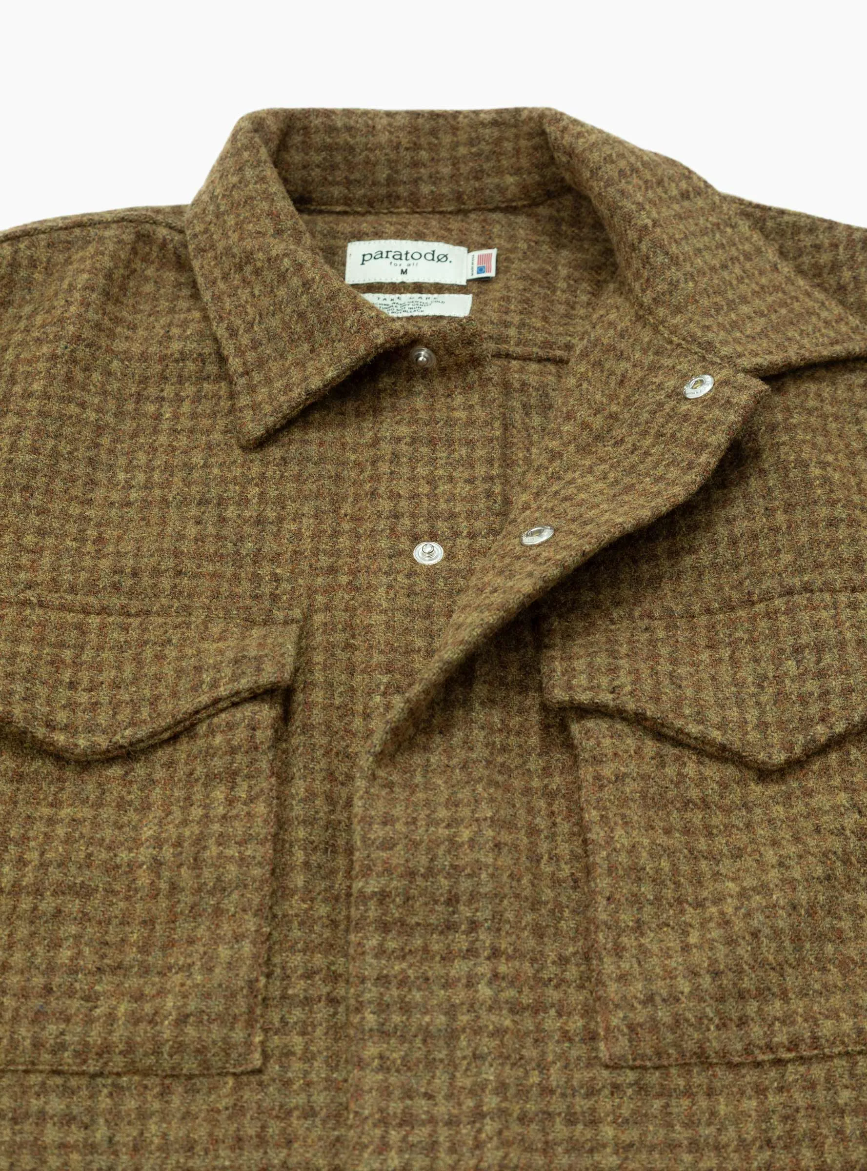 London '68 Wool Jacket Brown Houndstooth