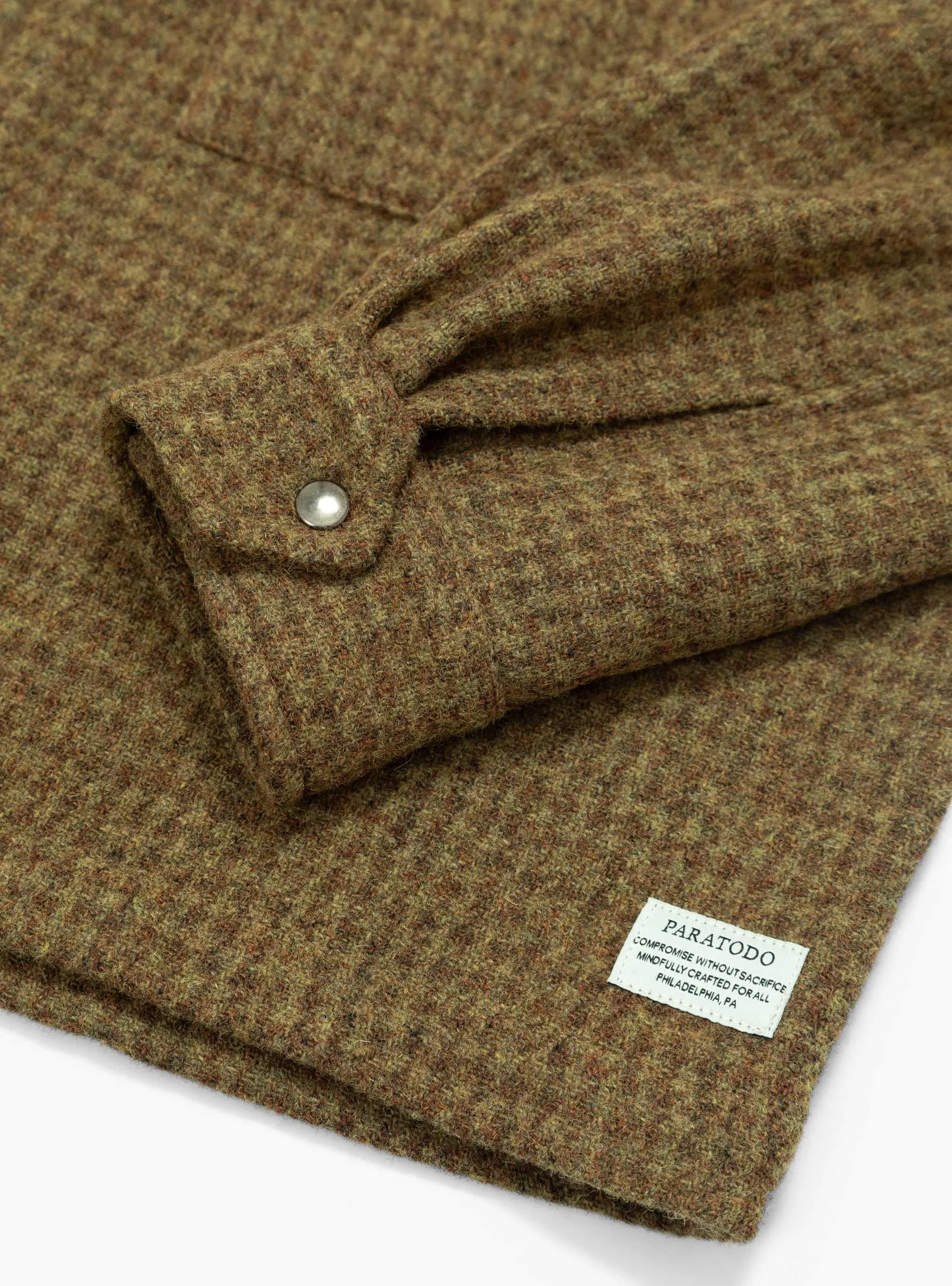 London '68 Wool Jacket Brown Houndstooth