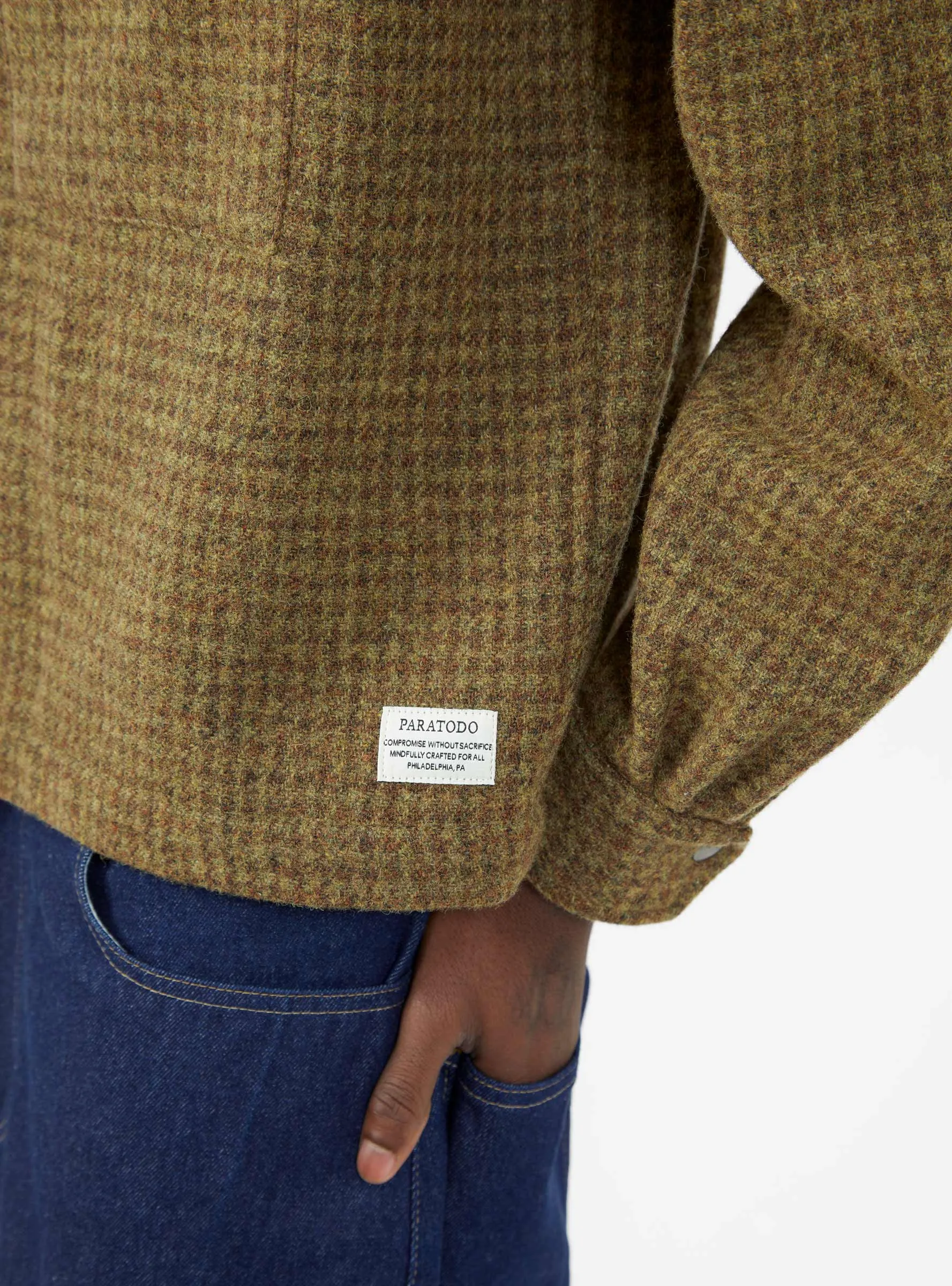 London '68 Wool Jacket Brown Houndstooth