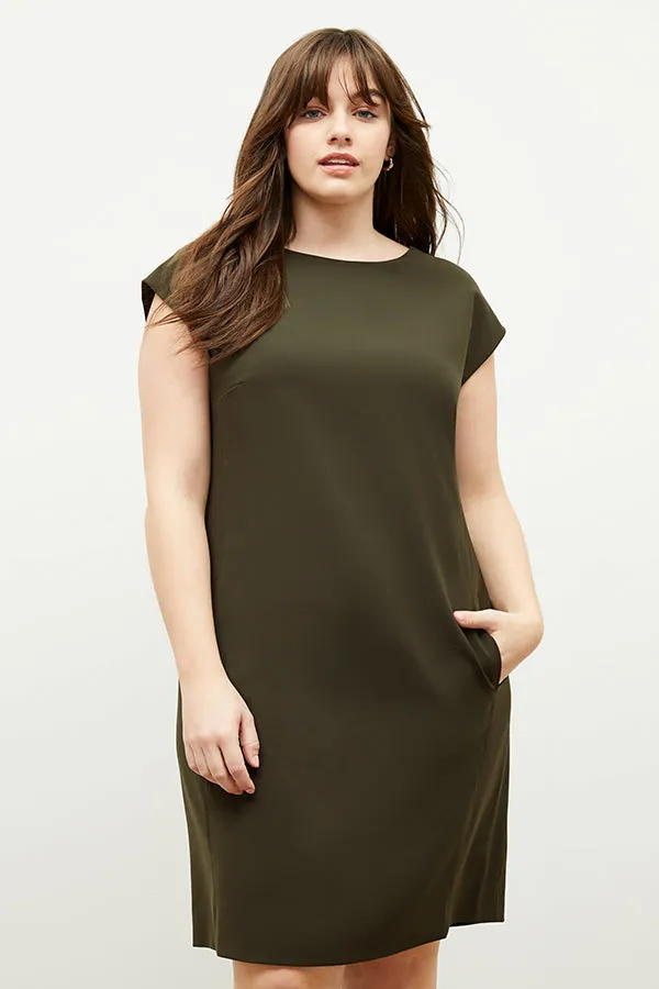 Maaza Dress - OrigamiTech :: Olive