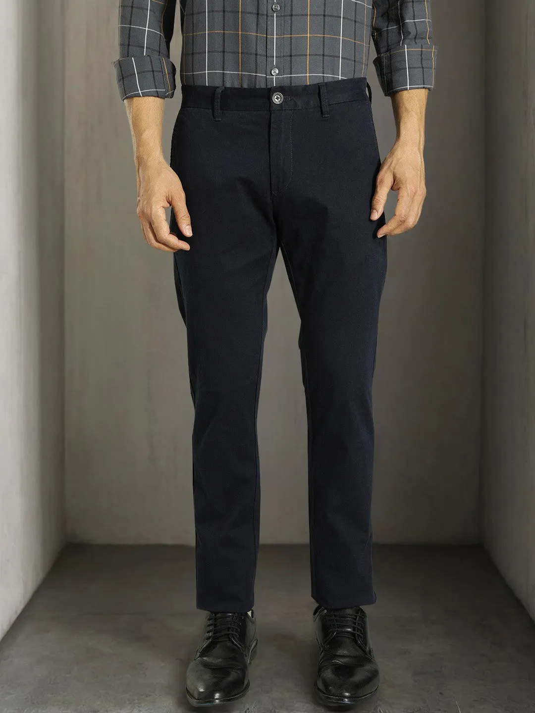 Men Brooklyn Fit Cotton Stretch Trouser