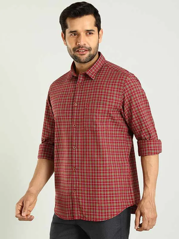 Men Checked Full Sleeve Cotton Shirt