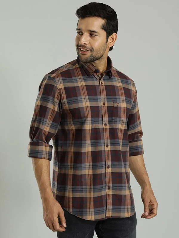 Men Checked Full Sleeve Cotton Shirt