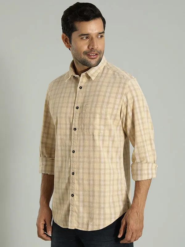 Men Checked Full Sleeve Cotton Shirt