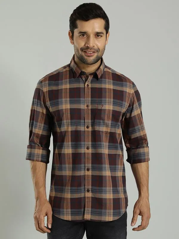 Men Checked Full Sleeve Cotton Shirt