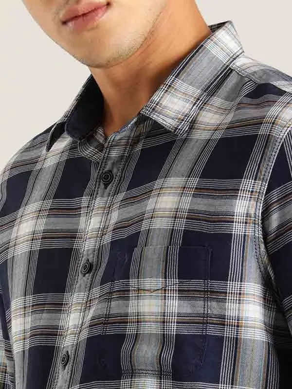 Men Checked Full Sleeve Cotton Shirt