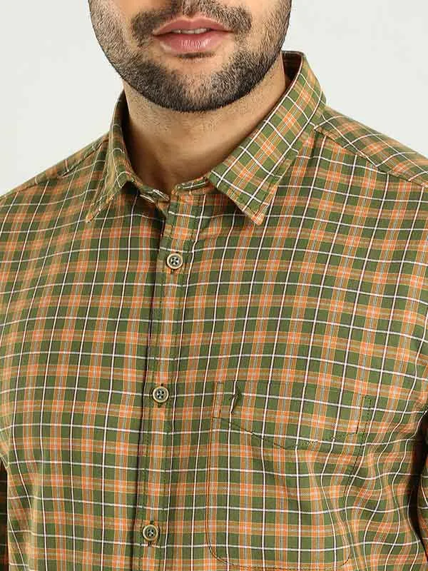 Men Checked Full Sleeve Cotton Shirt