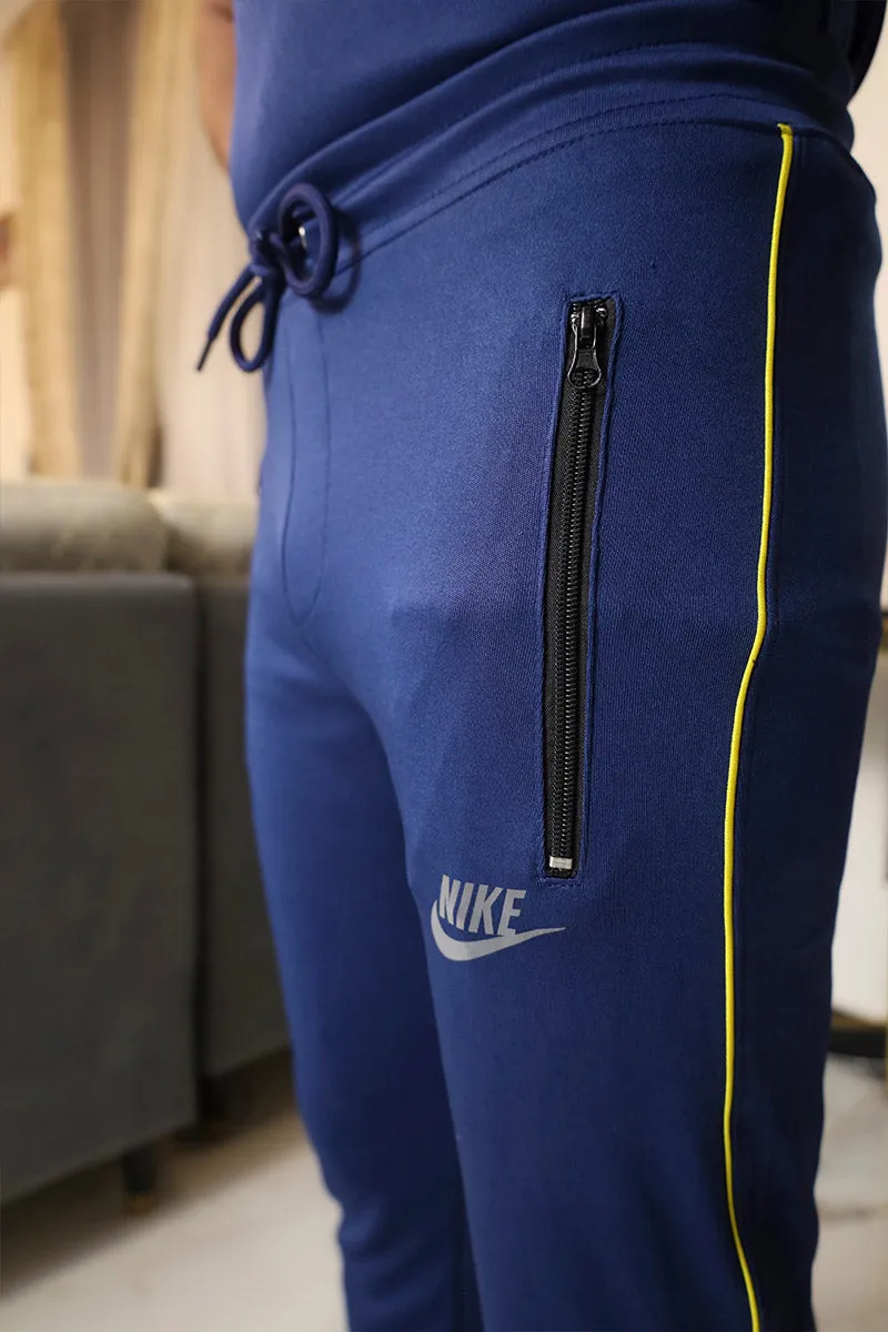 Men Summer Tracksuit Navy Blue