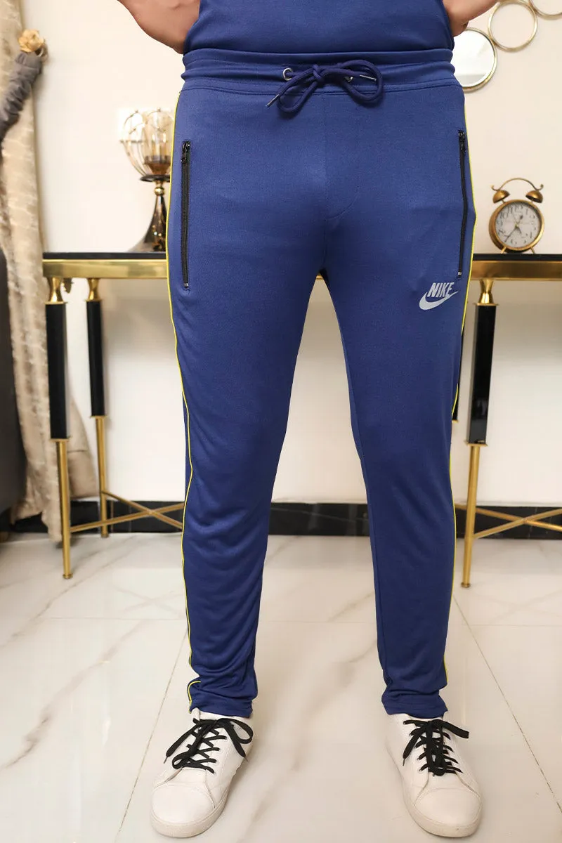 Men Summer Tracksuit Navy Blue