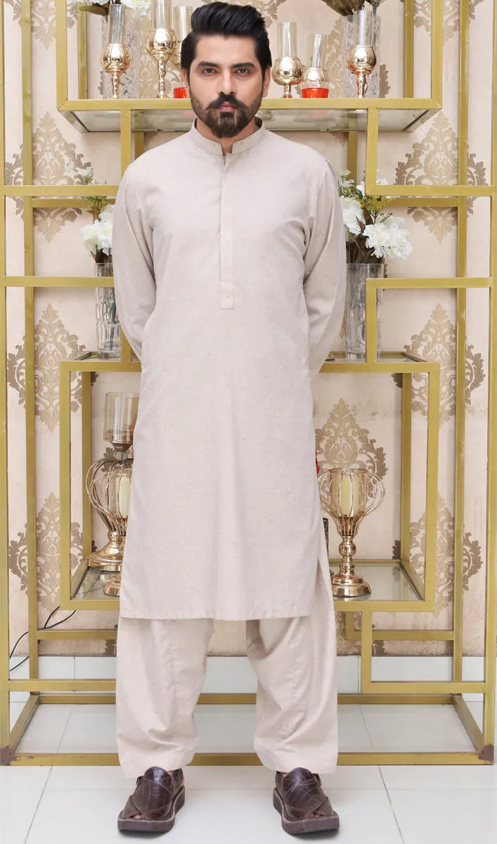 Men Textured Kameez Shalwar Skin