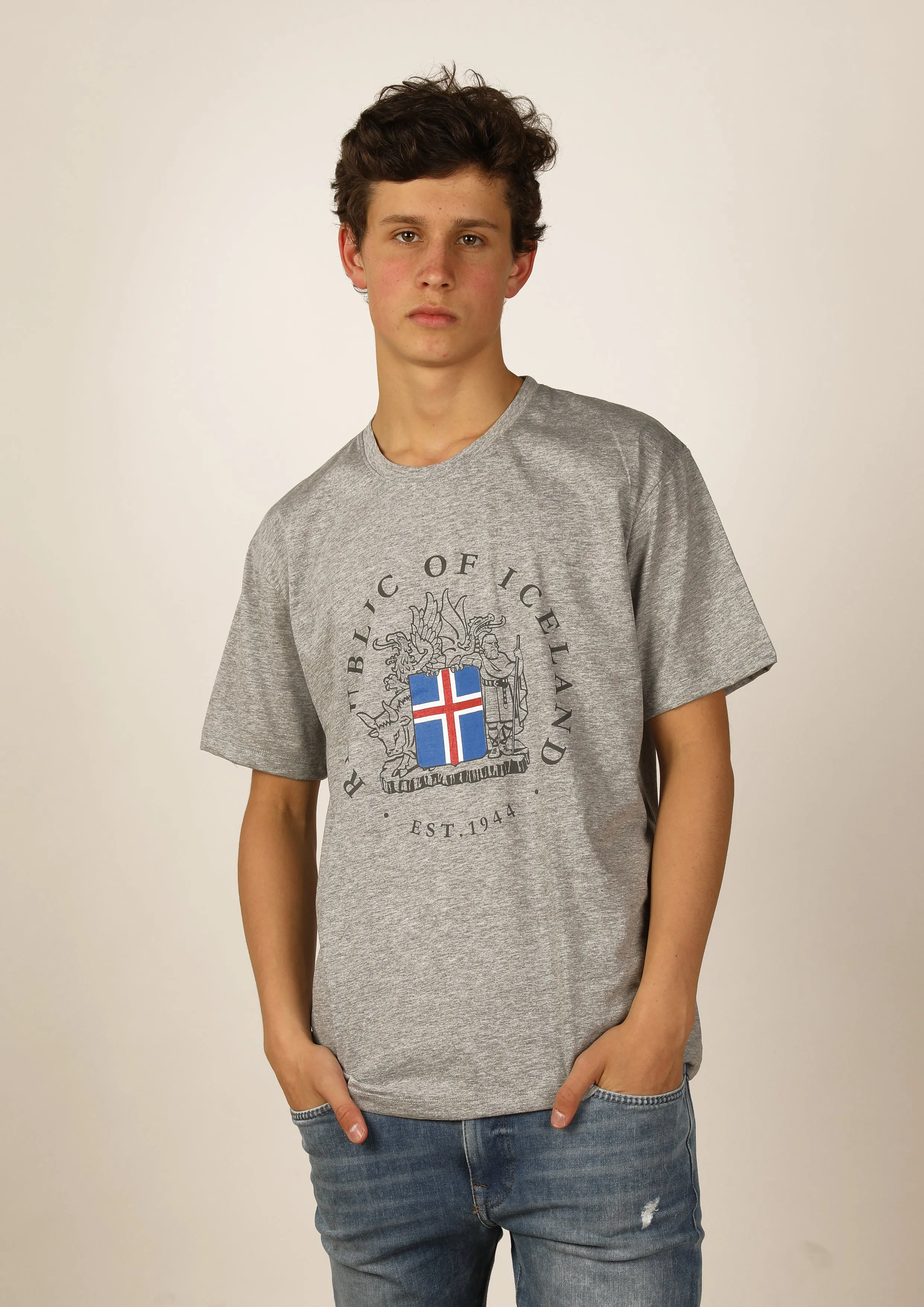 Men's Iceland T-shirt Coat of Arms