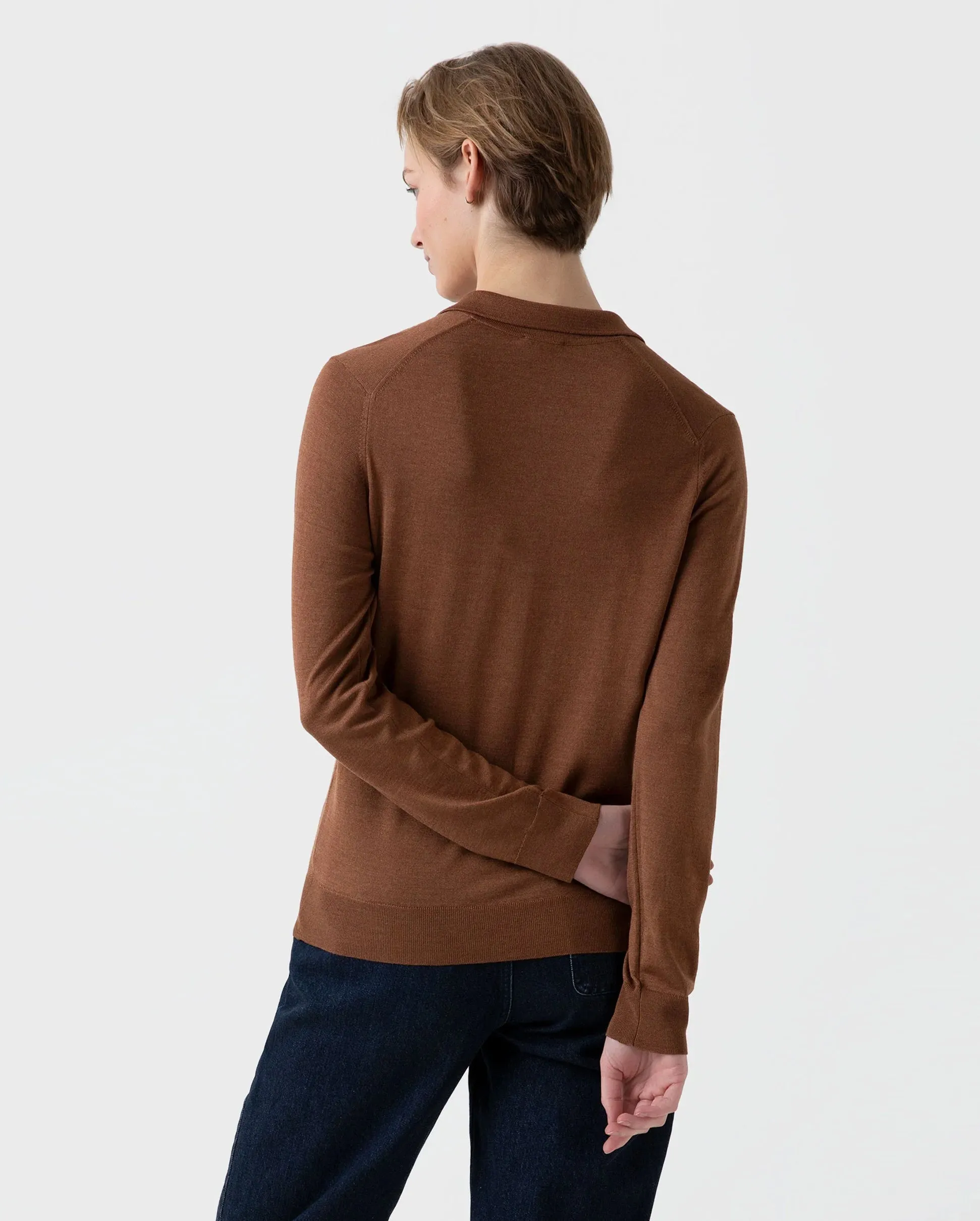 MERINO CARDIGAN / PECAN