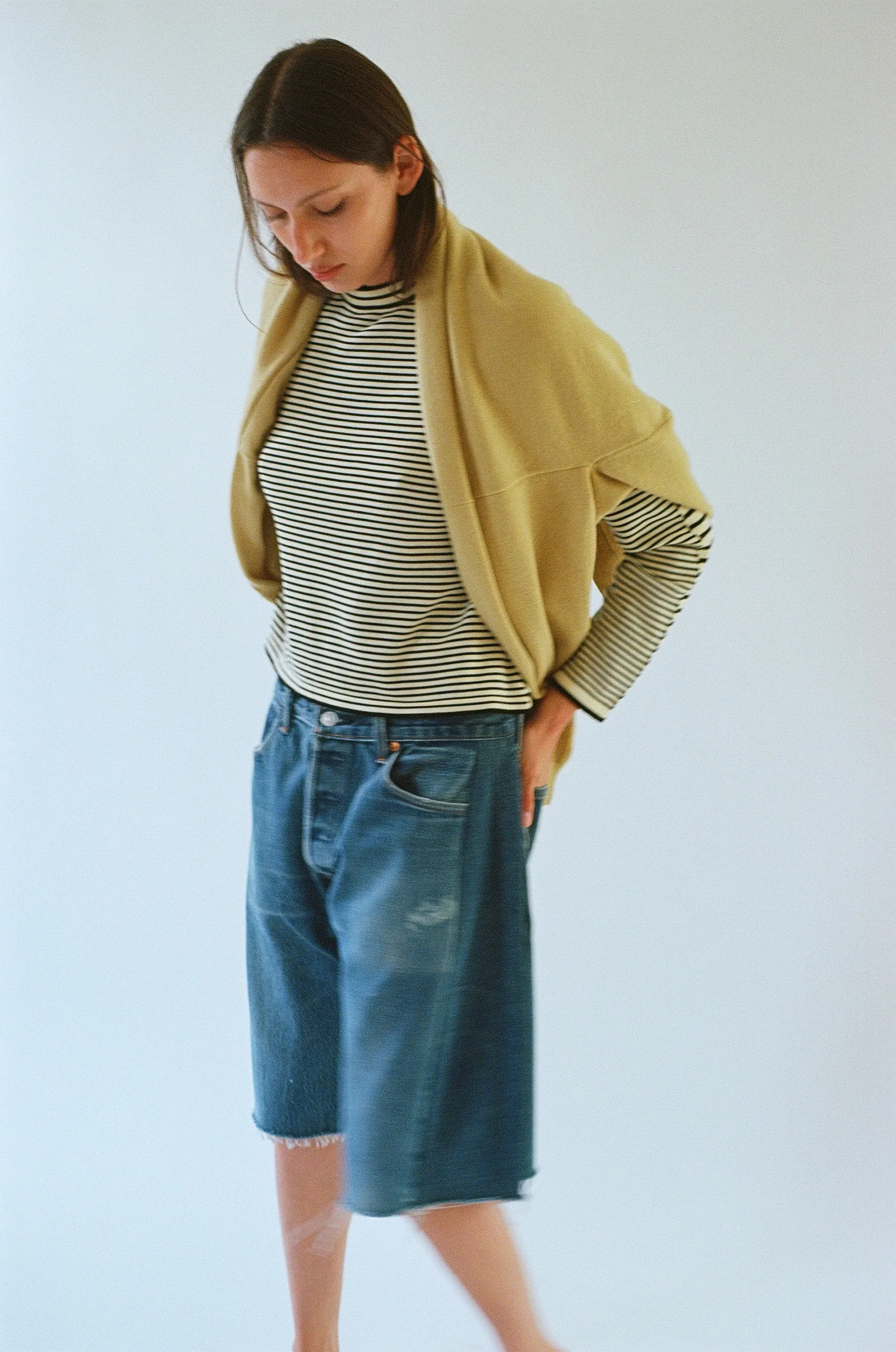 Merino Wool Cardigan in Butter