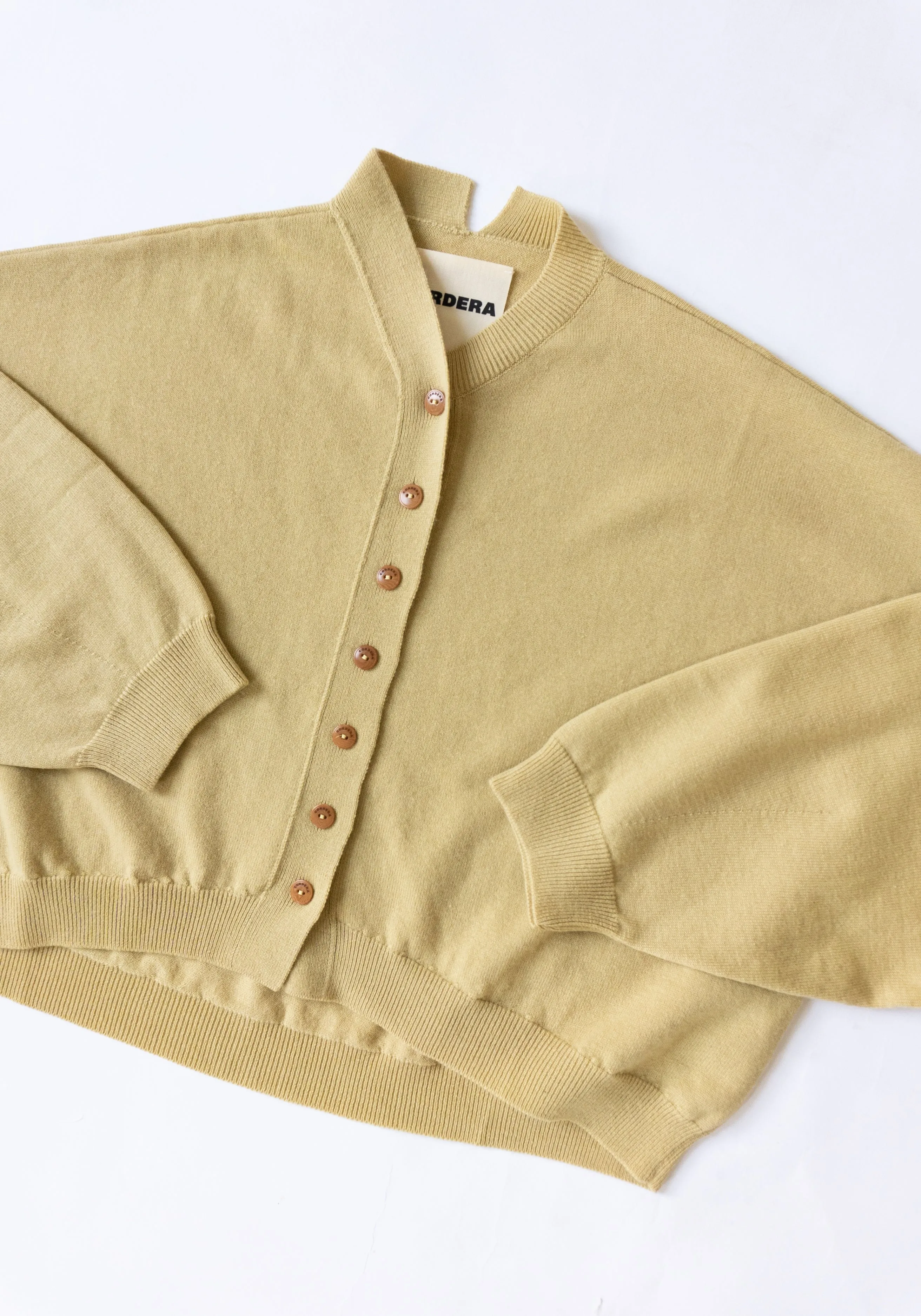 Merino Wool Cardigan in Butter