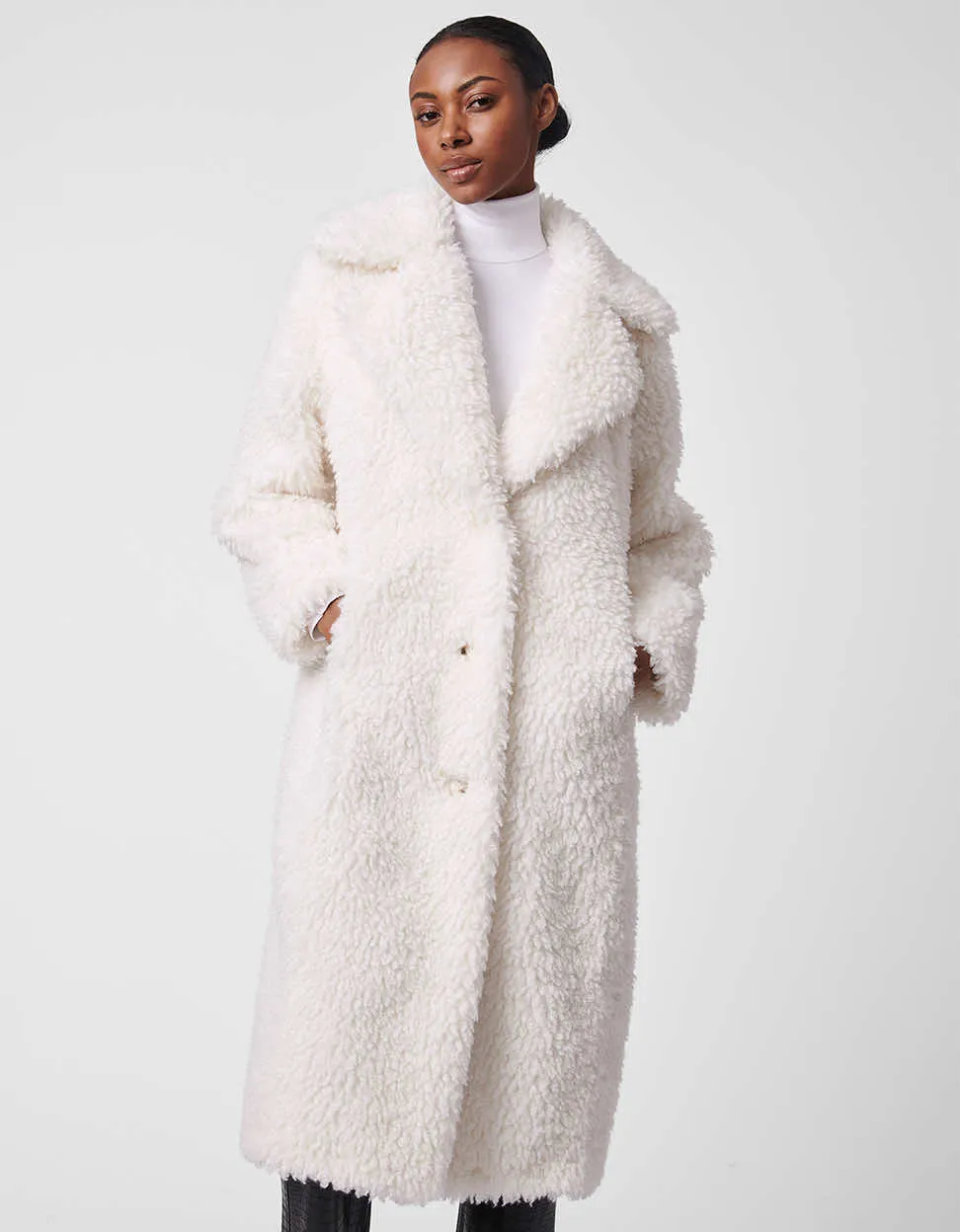 Modern Cloud Faux Fur Coat