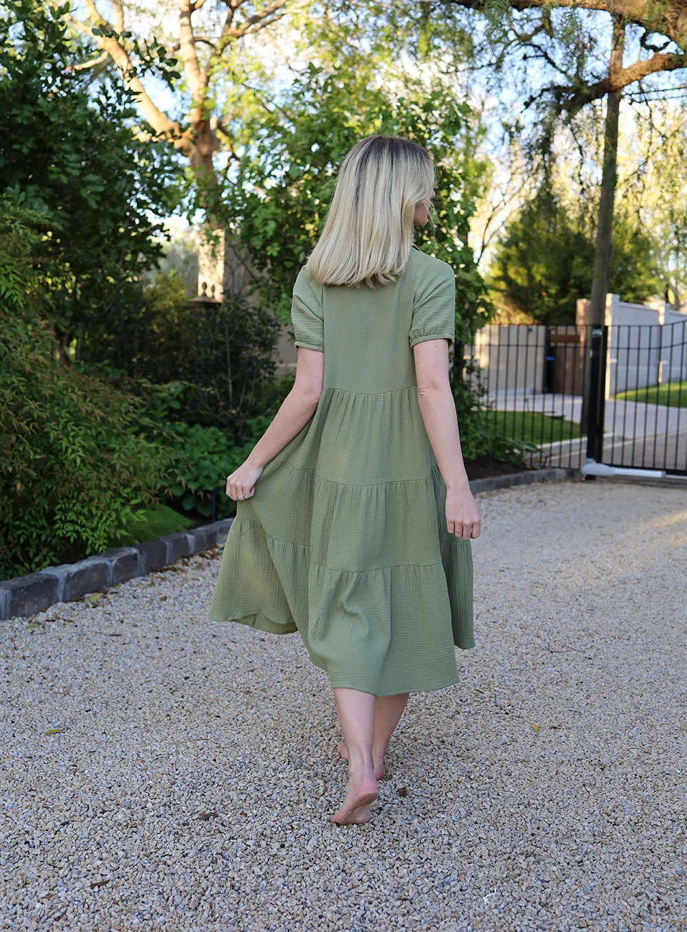 Olivia Dress-OLIVE