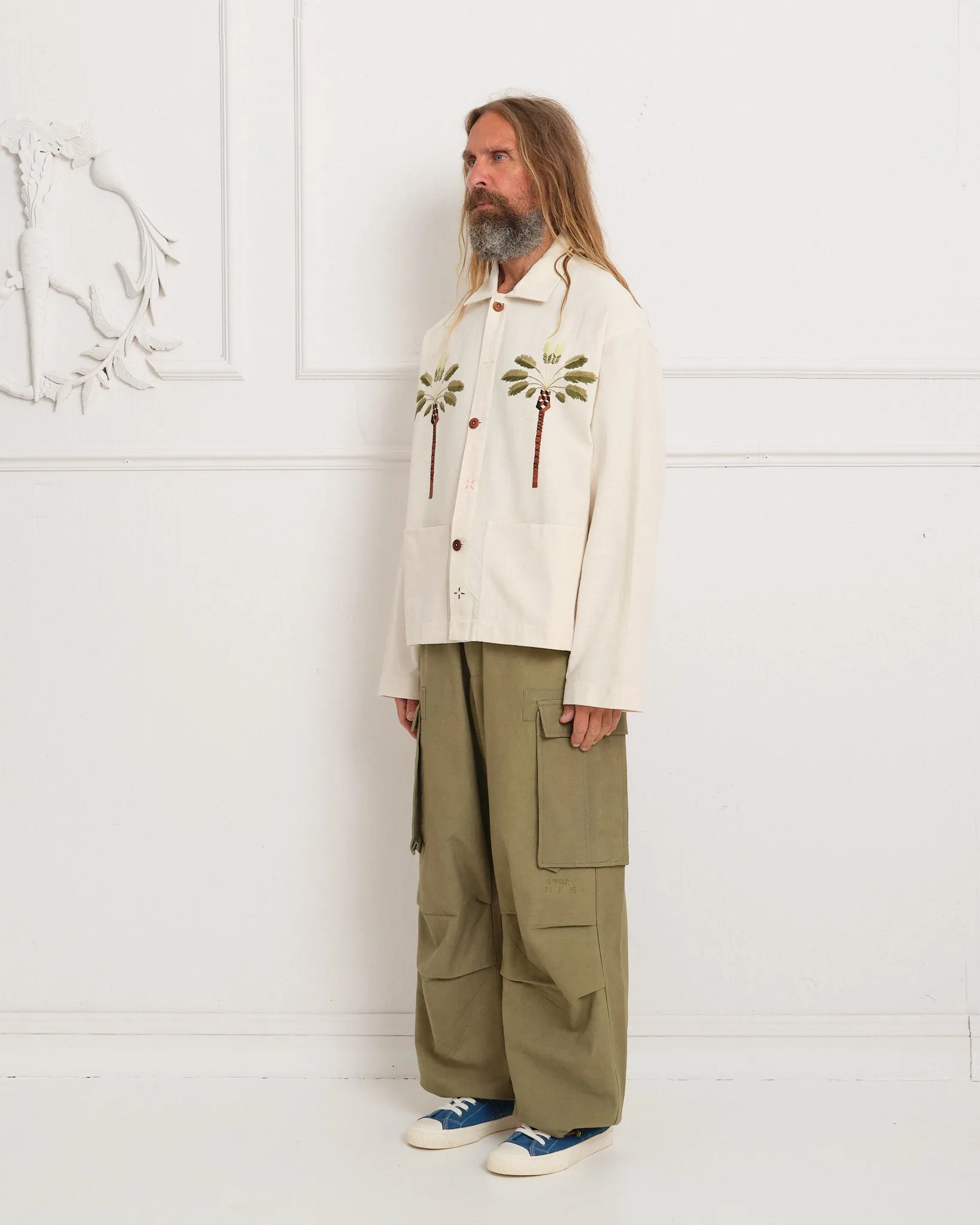 Peace Pants - Olive Slub