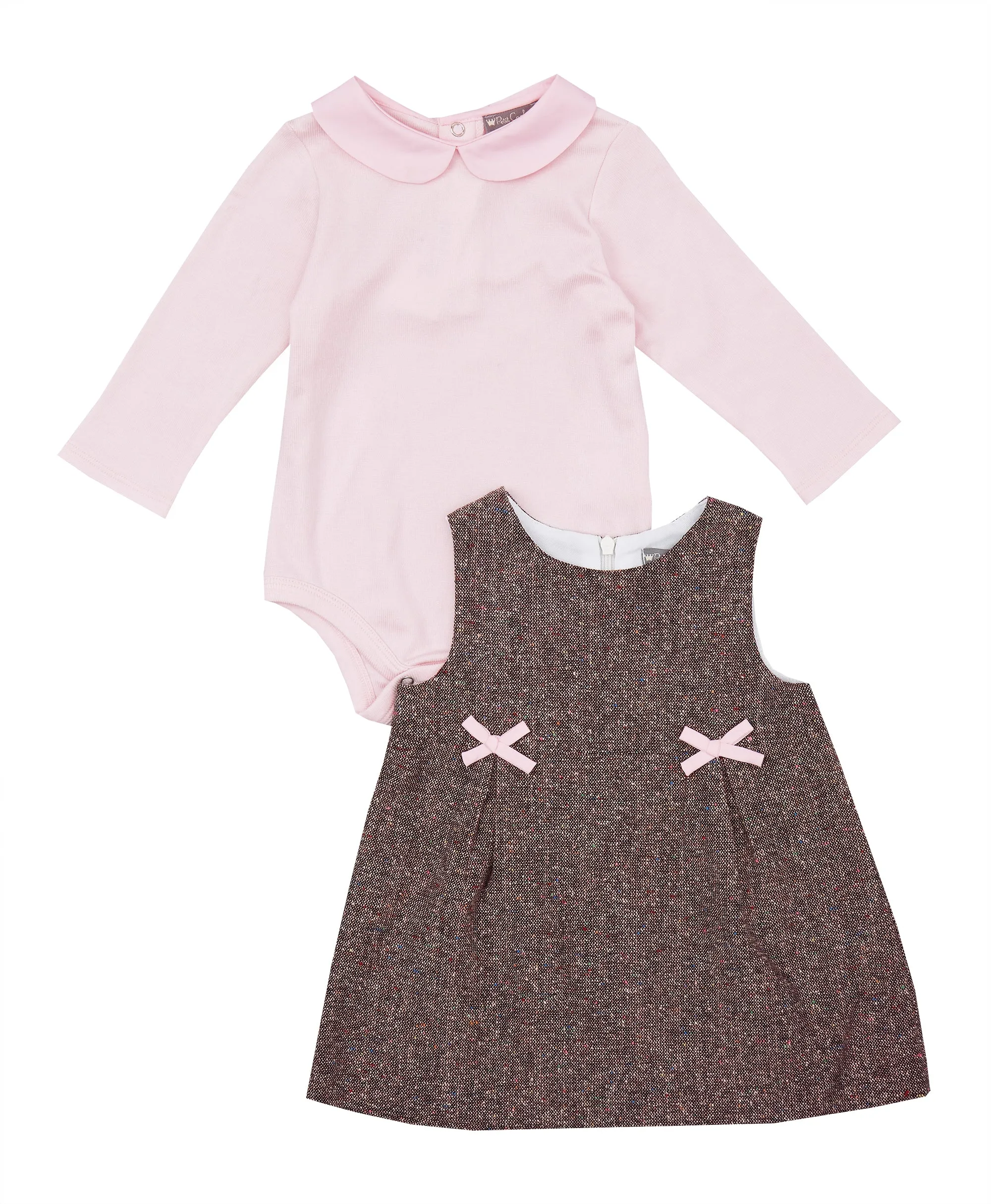 Pink   Brown Wool Jumper Set