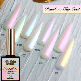 Rainbow Shimmer Gel Polish Top Coat