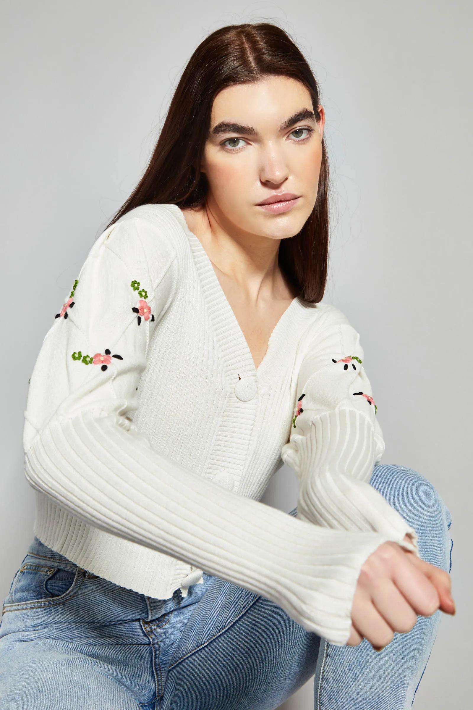 Rose Cardigan Top