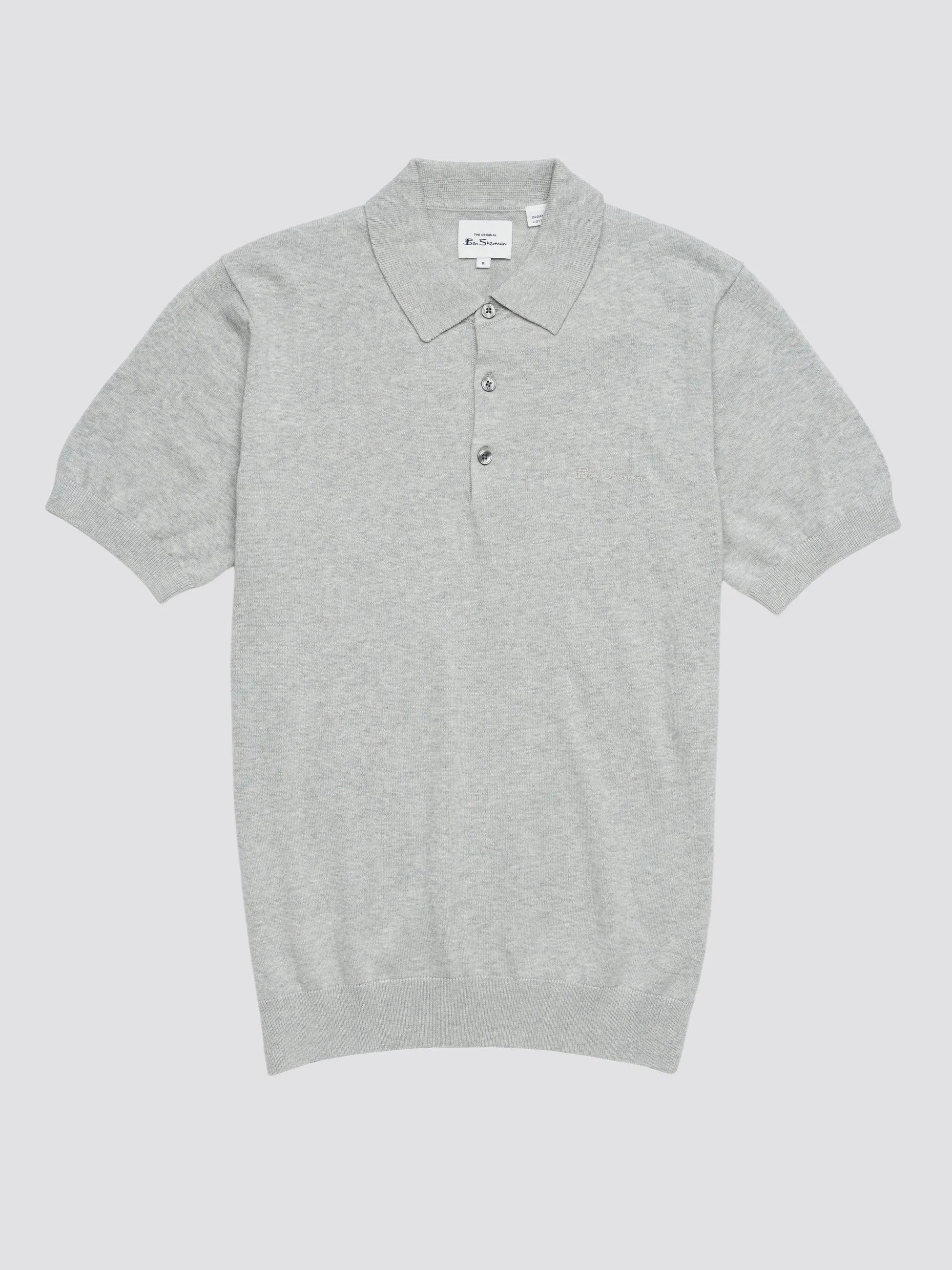 Signature Knit Polo - Steel