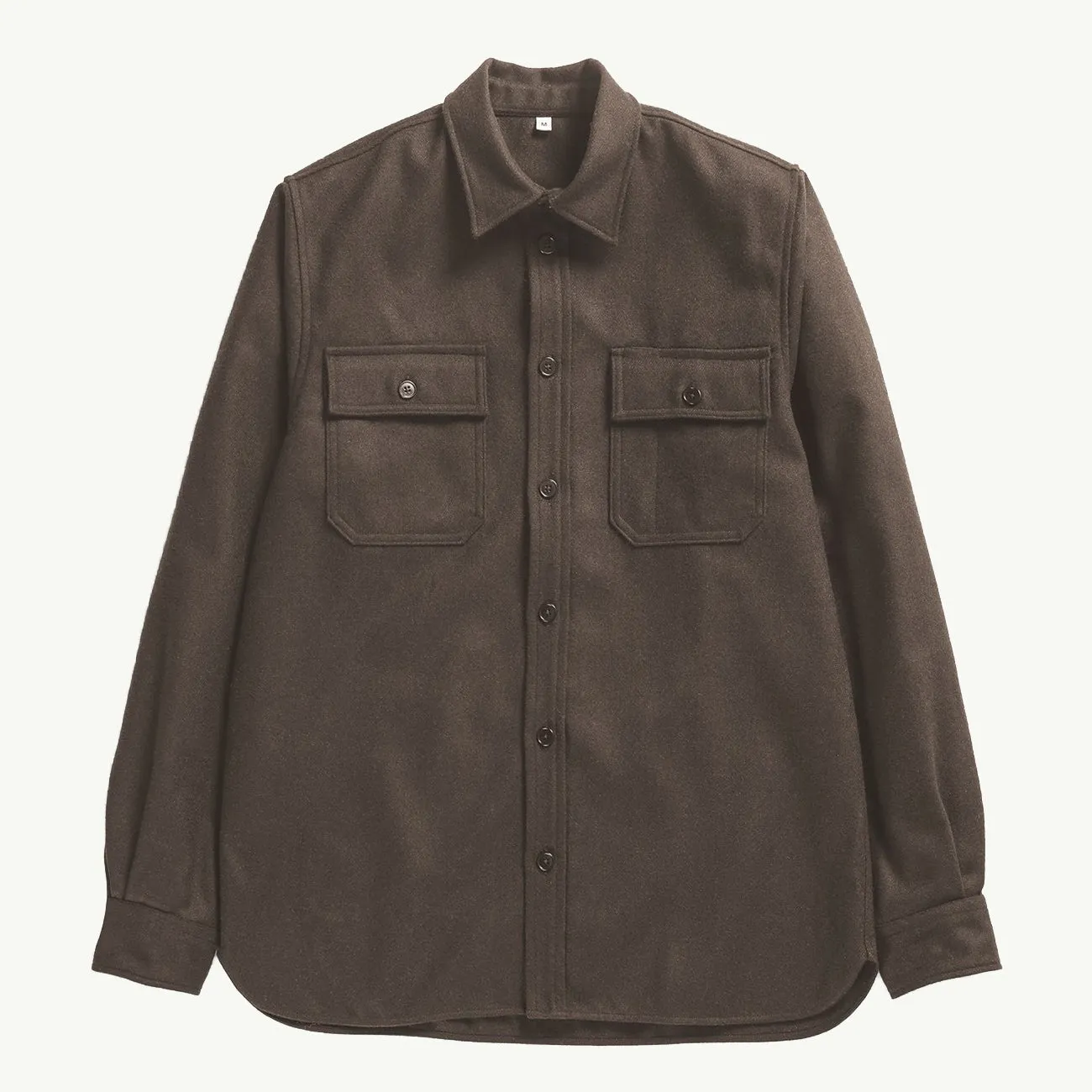 SILAS WOOL SHIRT TAUPE