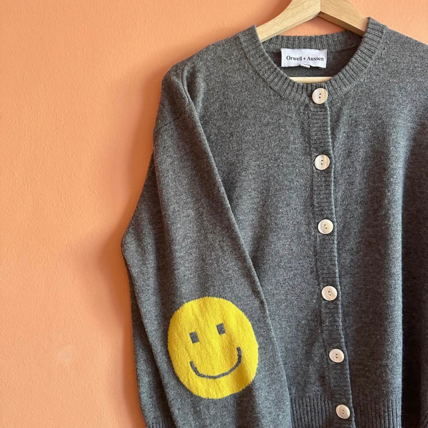 Smile Patch Cardigan