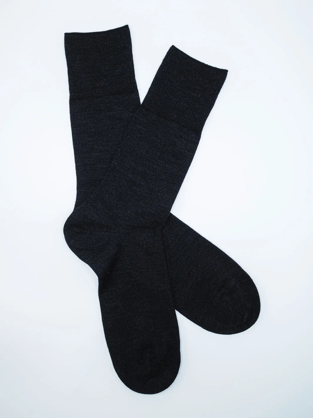 Solid Wool-Cotton Socks