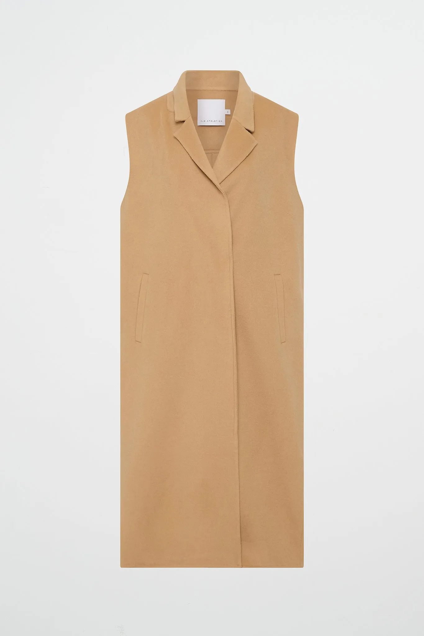 Split Back Sleeveless Coat 760