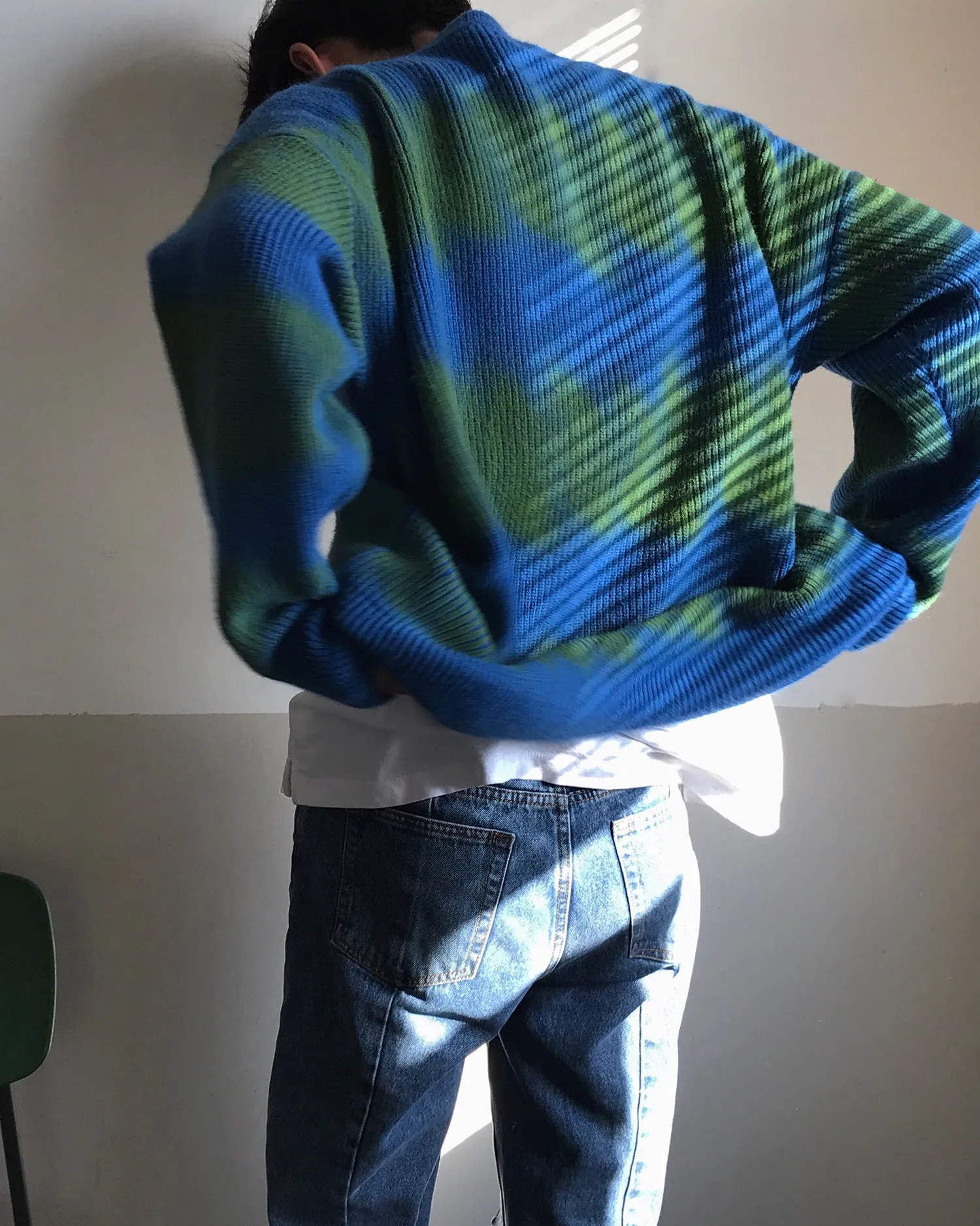 SPRAY-EFFECT KNIT JUMPER