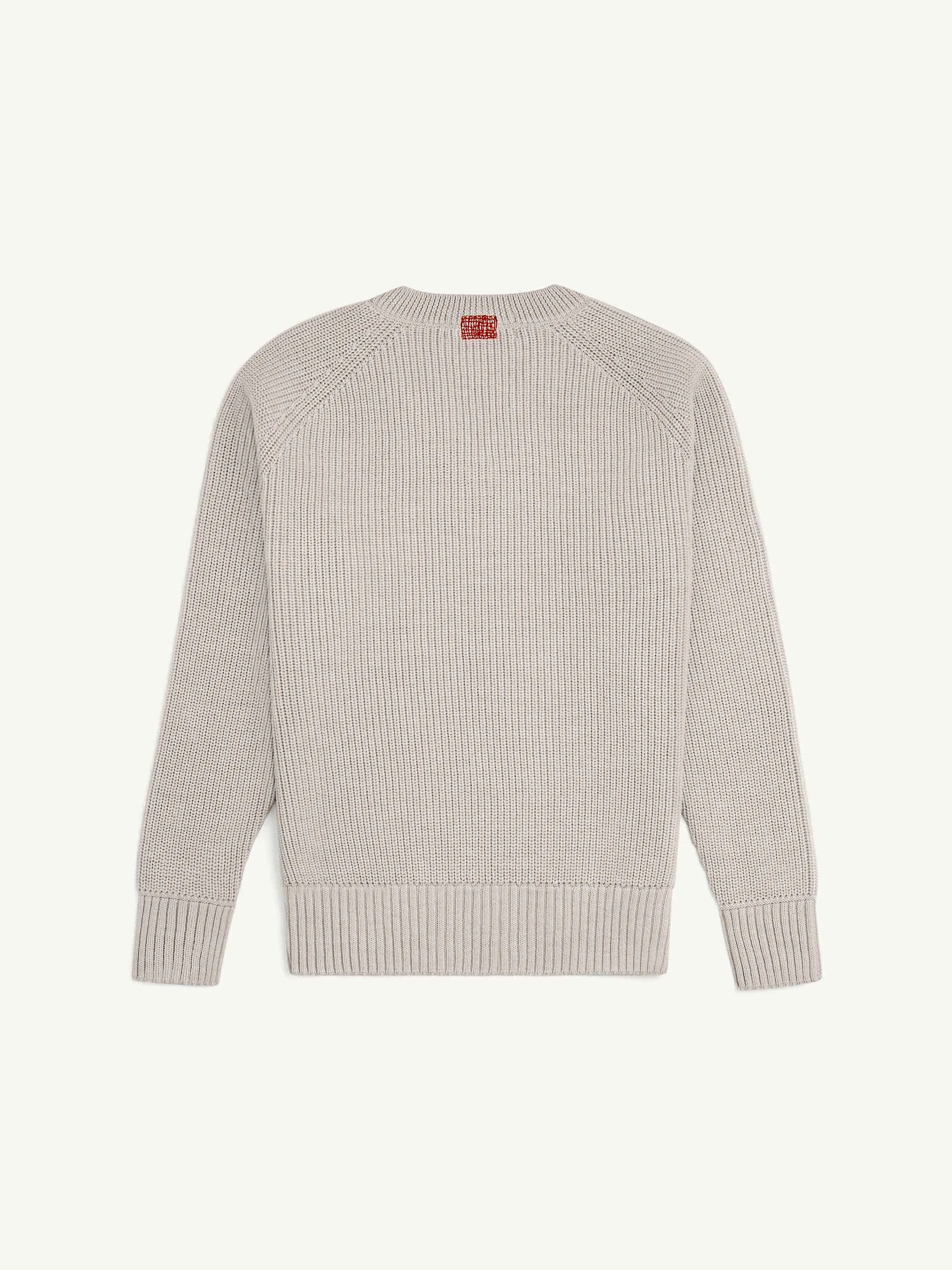 The V-Neck - Wool White