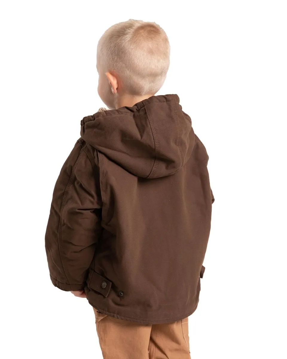 Toddler Boys' Sherpa-Lined Softstone Hooded Coat