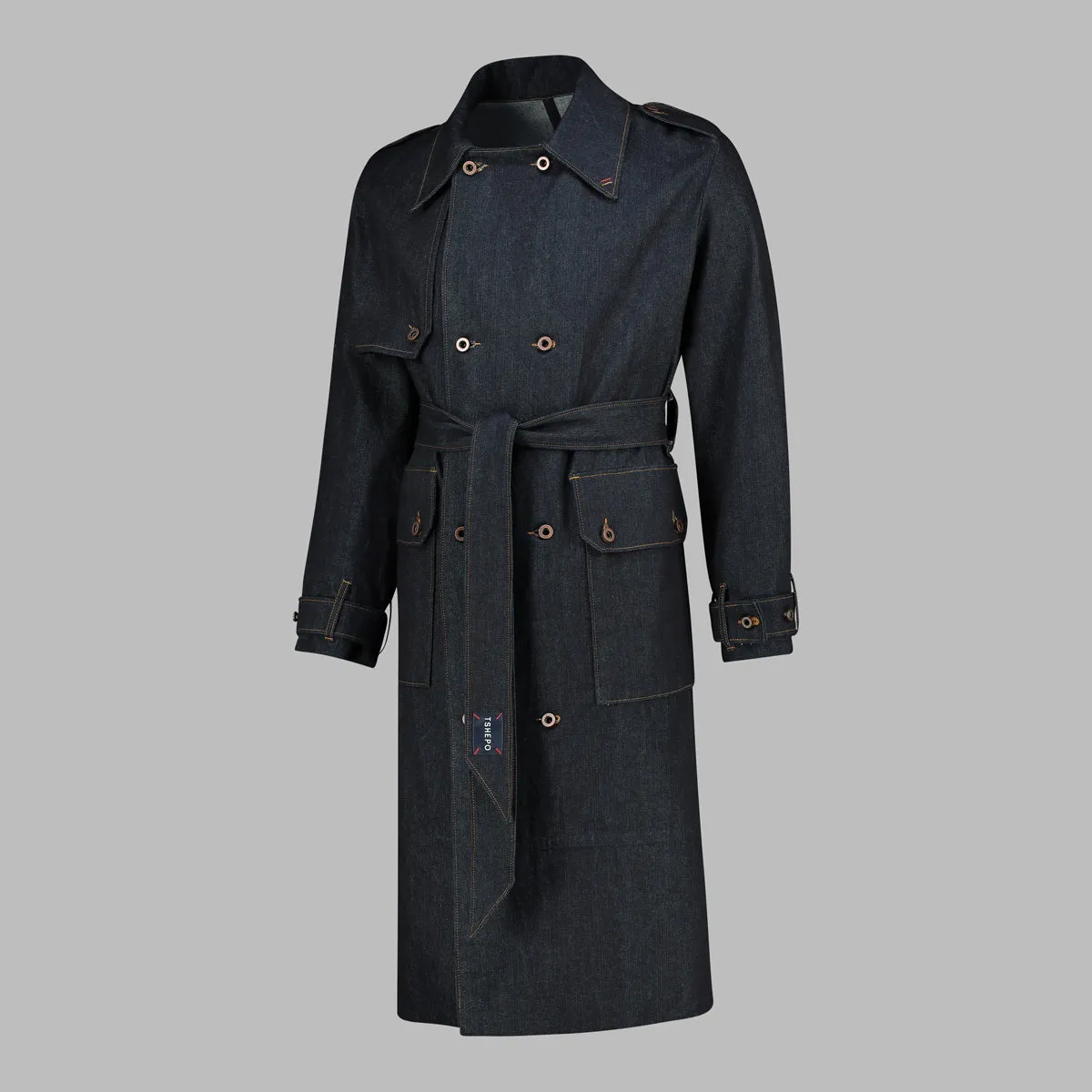 TSHEPO DENIM COAT, INDIGO