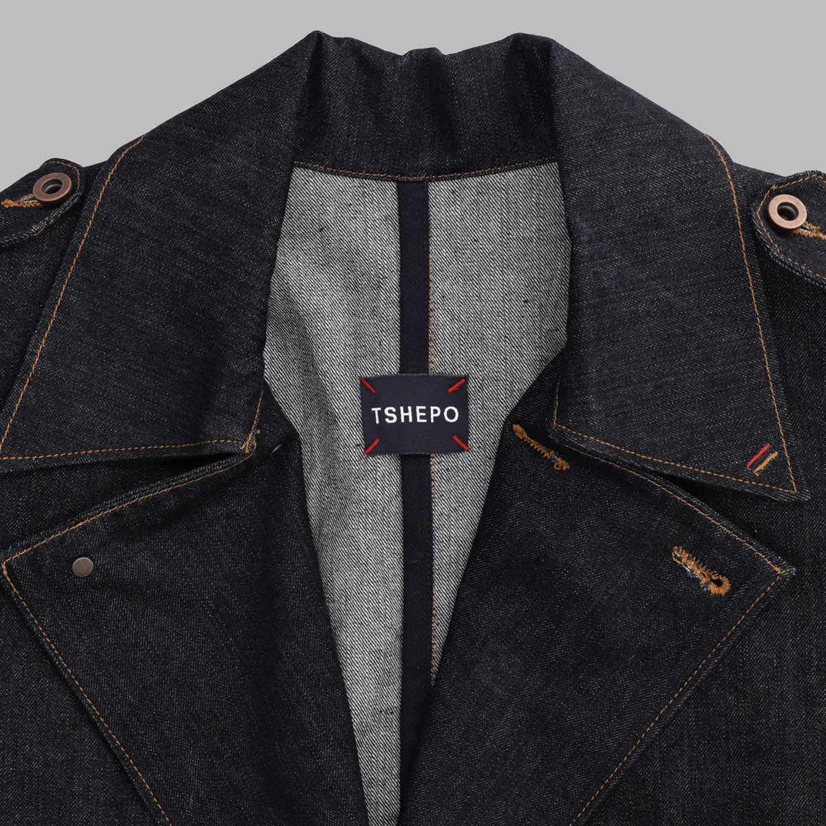 TSHEPO DENIM COAT, INDIGO