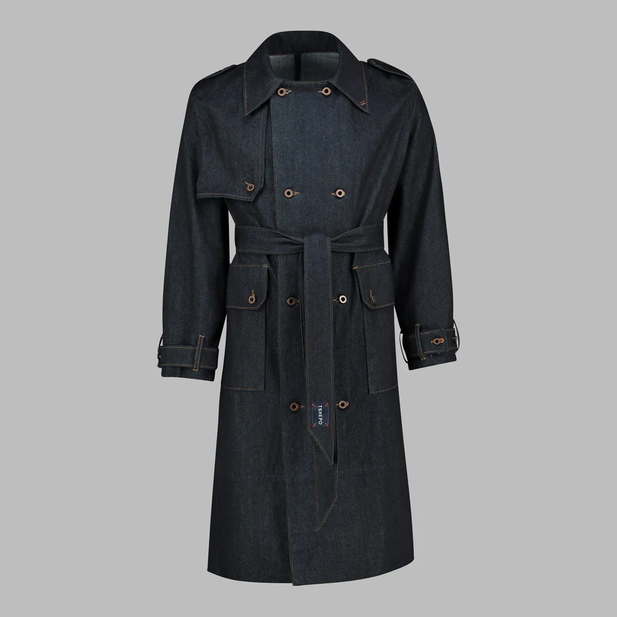 TSHEPO DENIM COAT, INDIGO