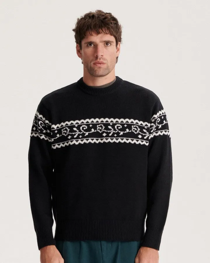 Walker Crew Knit - Black