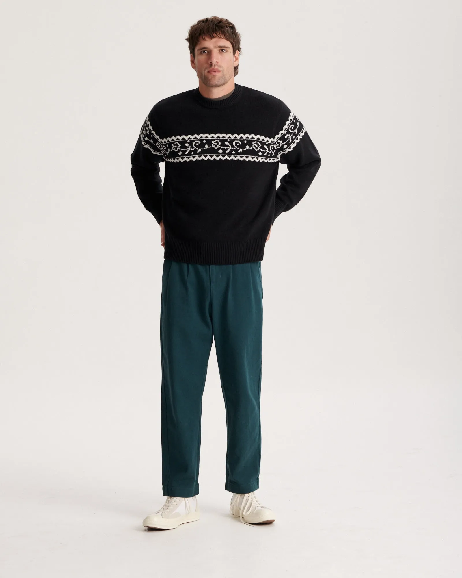 Walker Crew Knit - Black