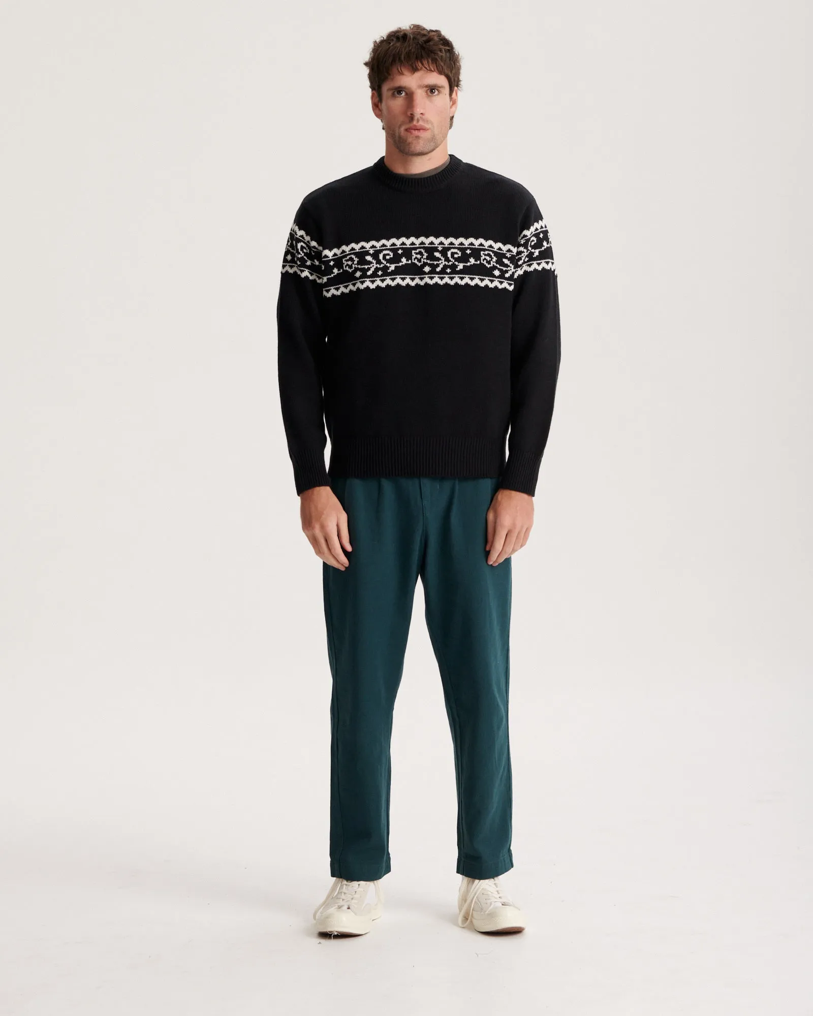 Walker Crew Knit - Black