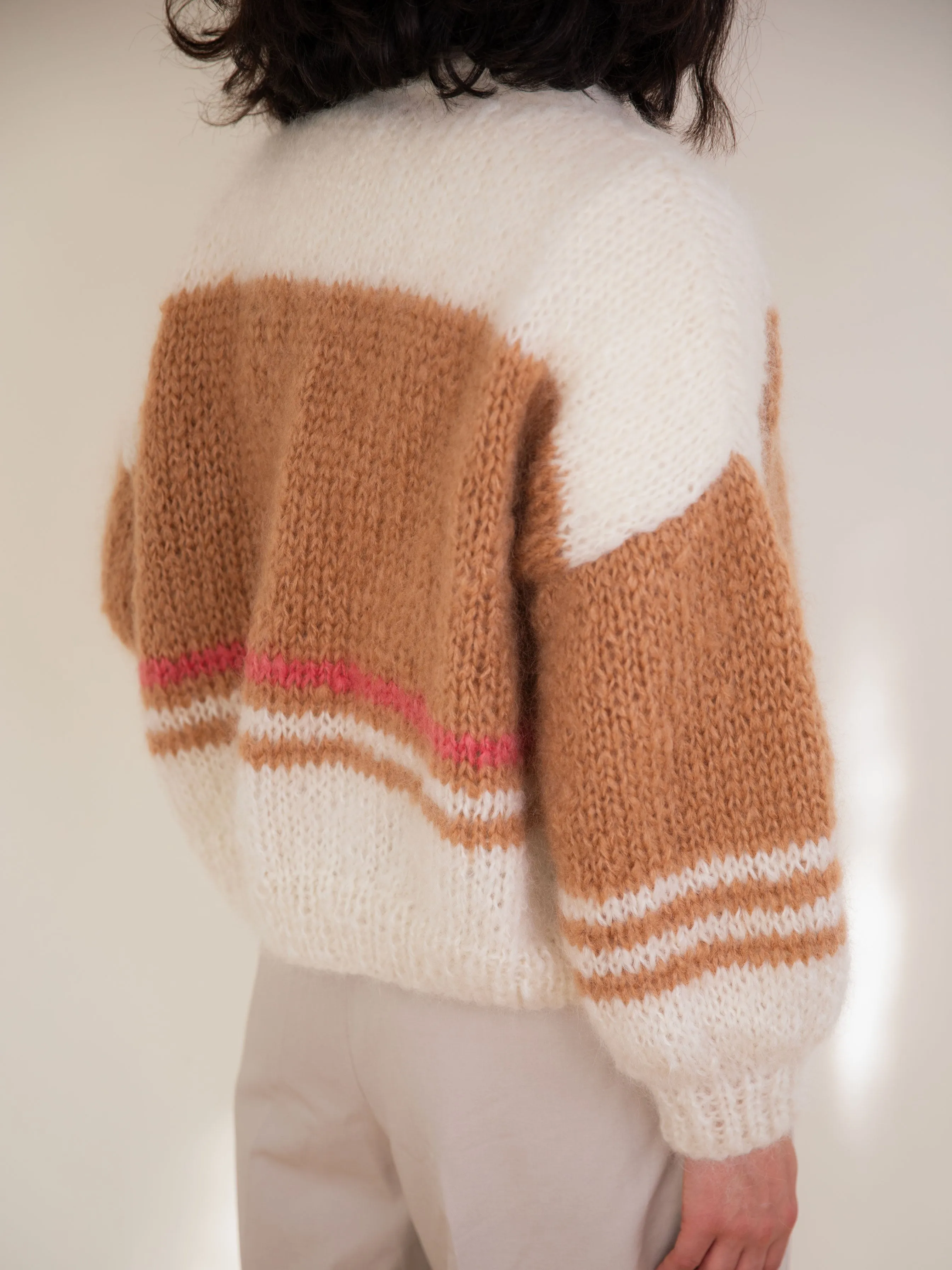 Wool Cardigan With Stripes