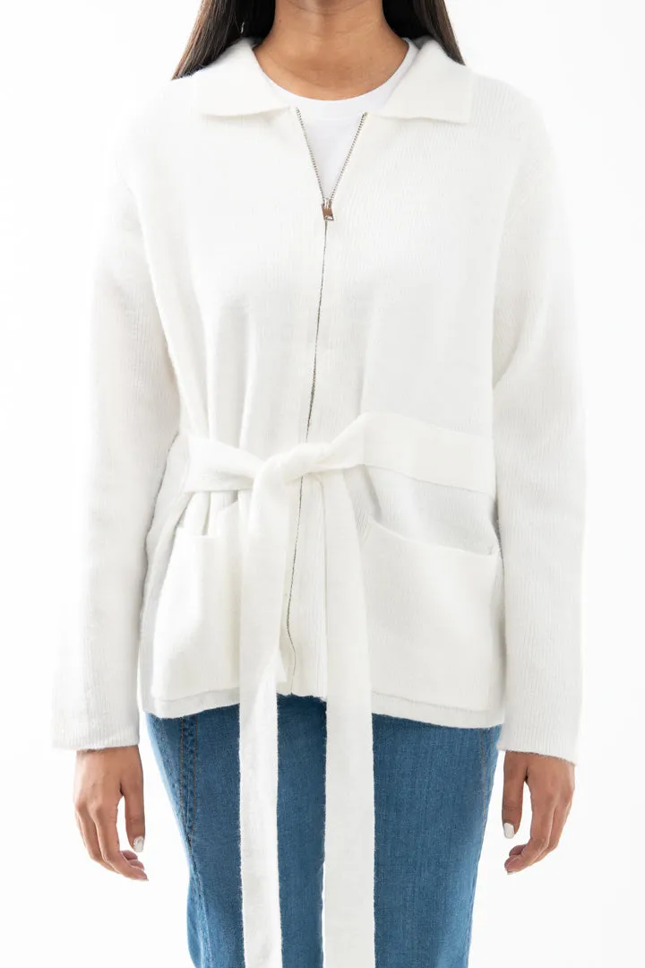 ZIPPED CARDIGAN